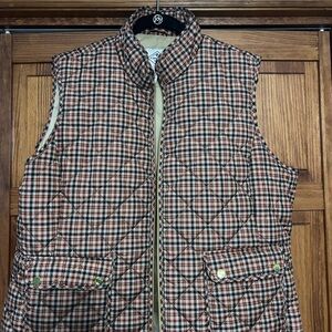 St. John's Bay Multicolor Plaid Vest